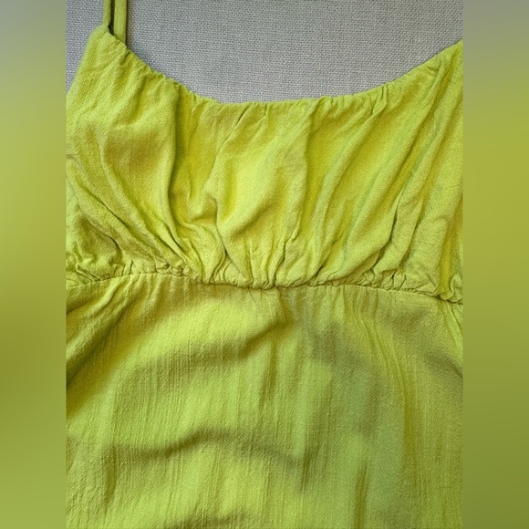 Mini dress scrunch, green, M - Picture 4 of 15